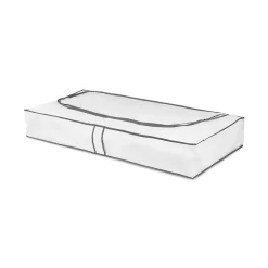 Housse de rangement extra-plate Compactor blanc L.108 x H. 15 x P. 45 cm