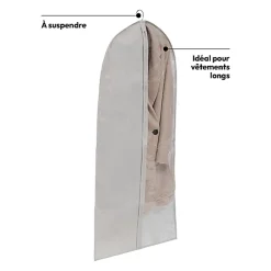 Housse de rangement Groomy pour vêtements 115x58cm - Beige- 5five