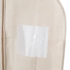 Housse de rangement pour vêtement Compactor Nancy beige H. 100 x L. 60 cm