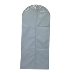 Housse de rangement pour vêtement H. 135 cm x L. 60 cm Pratiks gris clair