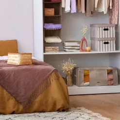 Housse de rangement sous vide Compactor beige 210L