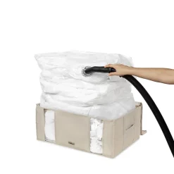 Housse de rangement sous vide Compactor beige 210L