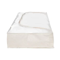 Housse de rangement sous lit Compactor Nancy beige L. 107 x H. 16 x P. 46 cm