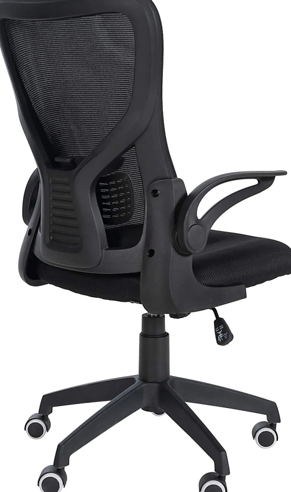 Hudson chaise de bureau ergonomique, soutien lombaire, pivotante, piétement, accoudoirs, capacité de charge 120 kg Noir