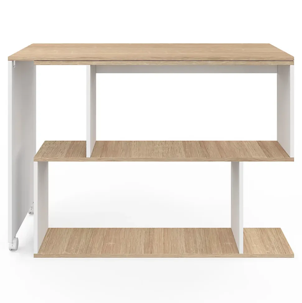 Id market bureau angle - 110 x 48 cm. haut de 75 cm. en panneaux de particules - bois