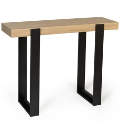 IDMARKET Console PHOENIX bois et noir