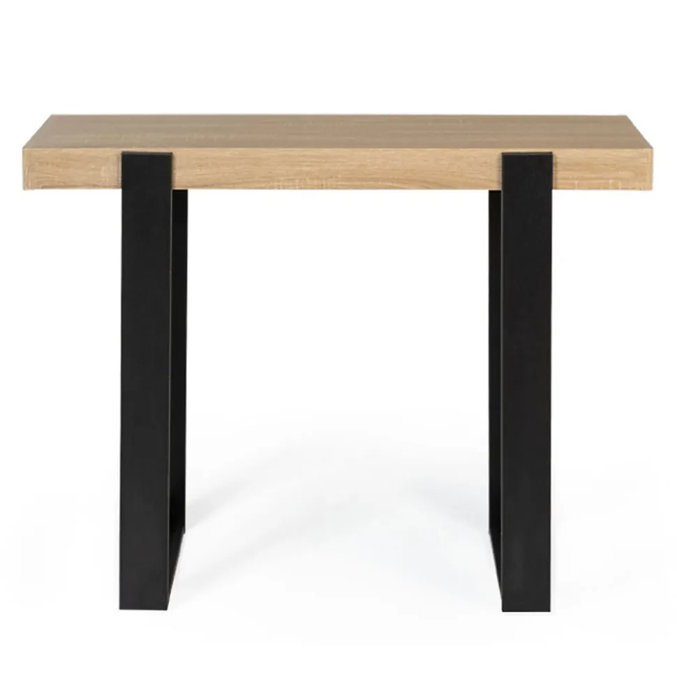 IDMARKET Console PHOENIX bois et noir