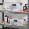 Iris Ohyama, Boite de Rangement Hermétique, 30L, Lot de 6, Transparent, AT-LS