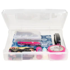 Iris Ohyama, Boîte de Rangement Loisirs plastique avec clip, 10L, Transparent, SBC-350E