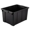 Iris Ohyama, Caisse Rangement avec Couvercle Robuste, 68L, Lot de 4, Rouge, DDSKT-700