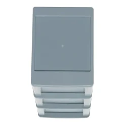 Iris Ohyama, Caisson de rangement plastique A4, 3 Grands Tiroirs, Gris, OCH-2300