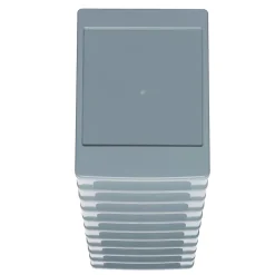 Iris Ohyama, Caisson de rangement plastique A4, 10 Petits Tiroirs, Gris, OCH-2100