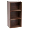 Iris Ohyama, Etagère de Rangement, Lot de 2 meubles de rangement, Bibliothèque, CX-3, Marron