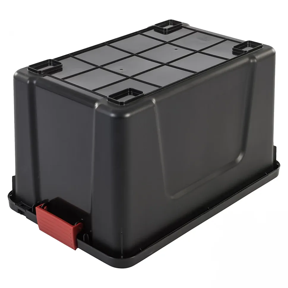 Iris Ohyama, Grande Boîte de rangement plastique, 60 L, SIA-60, Noir