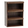 Iris Ohyama, Meuble, Bibliothèque, étagère de rangement avec 3 portes, CHR-3, Marron, L40.7 x P59 x H83.6 cm