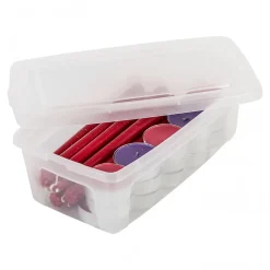 Iris Ohyama, Petite Boite de Rangement Multi-Usages, 5L, Lot de 10, Transparent, MCB-5