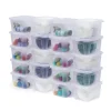 Iris Ohyama, Petite Boite de Rangement Multi-Usages, 2L, Lot de 20, Transparent, MCB-2