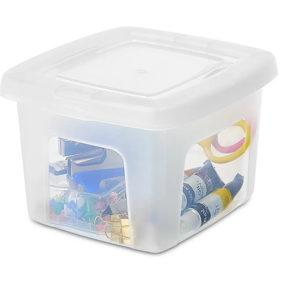 Iris Ohyama, Petite Boite de Rangement Multi-Usages, 2L, Lot de 20, Transparent, MCB-2