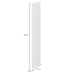 Joue de finition blanc GoodHome Atomia H. 260 x L. 70 cm
