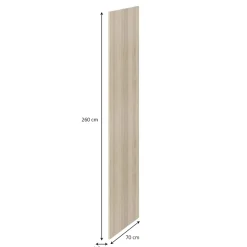 Joue de finition effet chêne GoodHome Atomia H. 260 x L. 70 cm