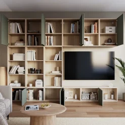 Joue de finition vert agave GoodHome Atomia H. 225 x L. 47 cm