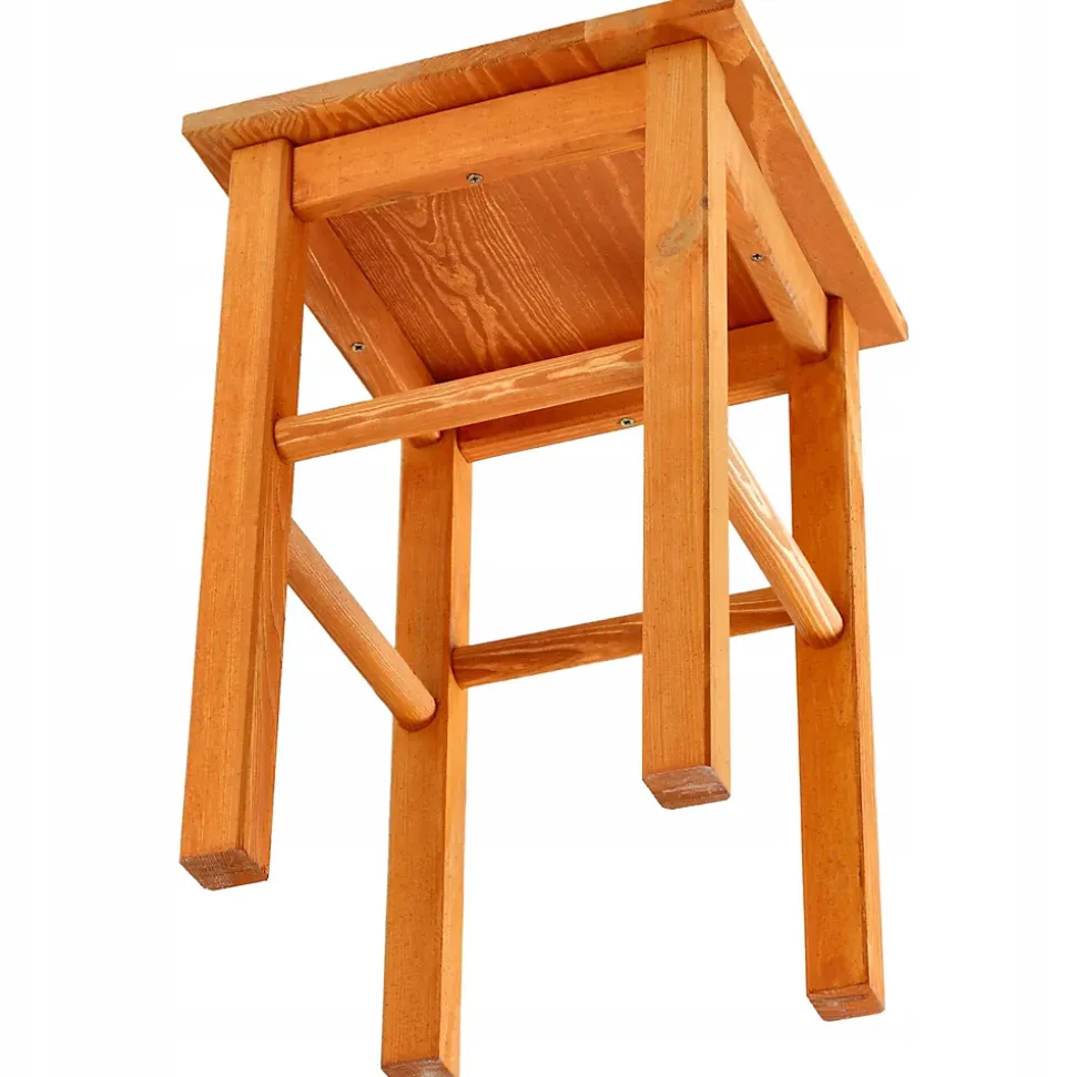 KADAX Chaise Tabouret de Cuisine en Bois 43,5 cm Aulne Massif