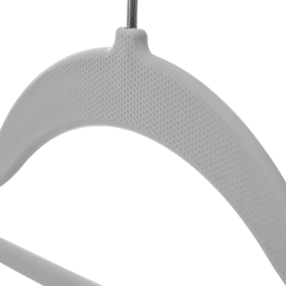 KADAX Cintre avec Surface Antidérapante pour Vêtements Gris 10 pcs