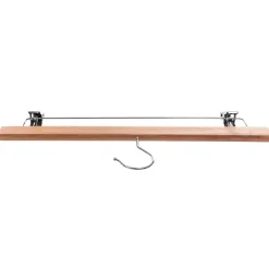 KADAX Cintre en bois avec pinces à vêtements 12 pcs