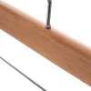 KADAX Cintre en bois avec pinces à vêtements 6 pcs