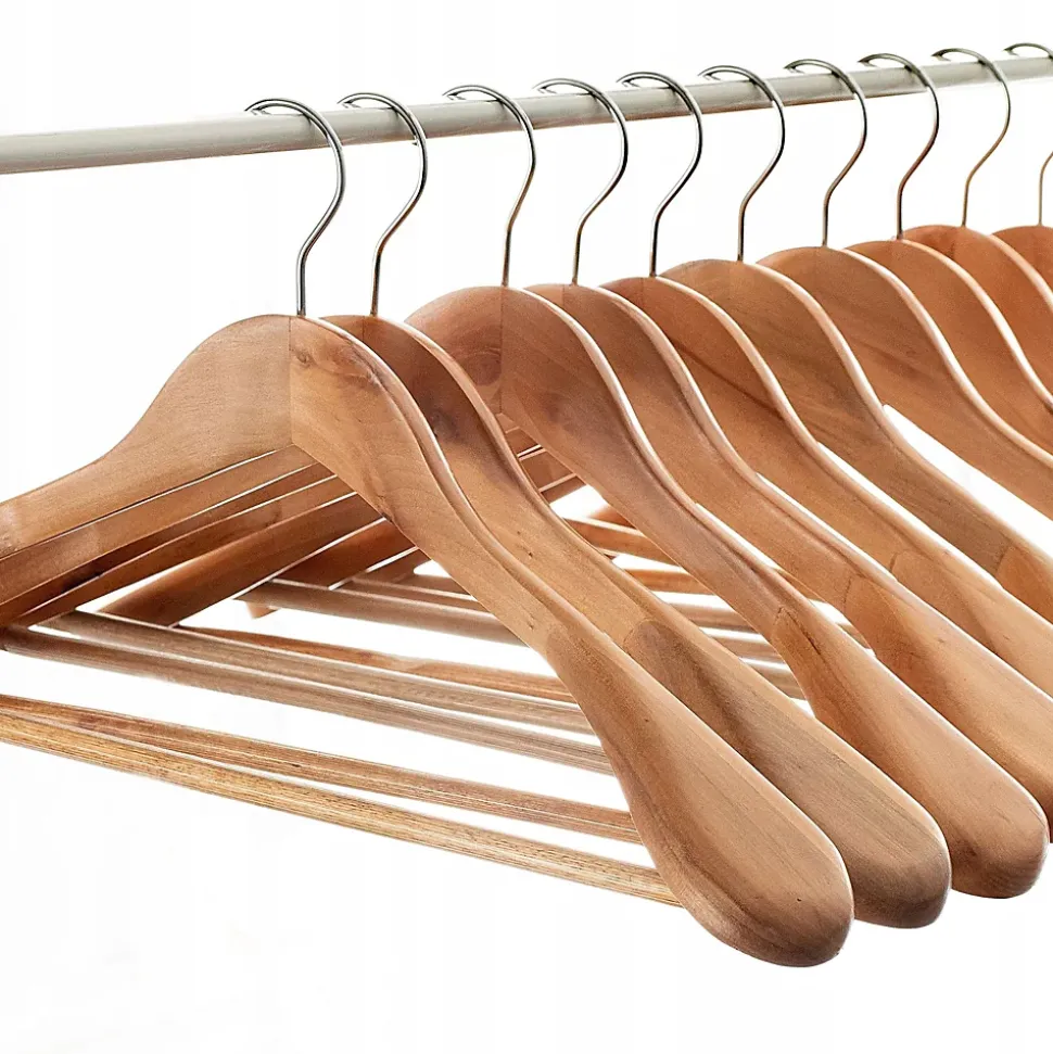 KADAX Cintre en Bois Ensemble de Vêtements 6 pcs