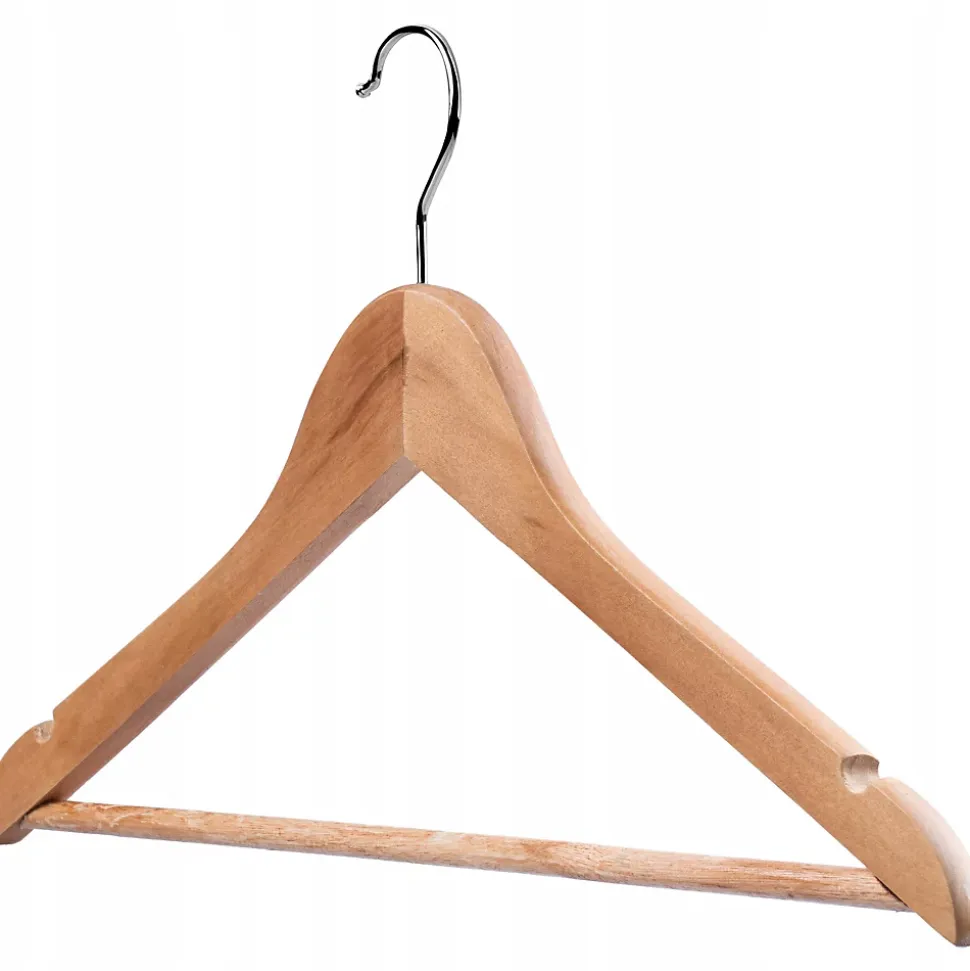 KADAX Cintre en Bois pour Vêtements et T-Shirts pour la Garde-Robe