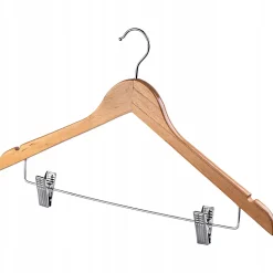 KADAX Cintres en bois avec clips 6x Set