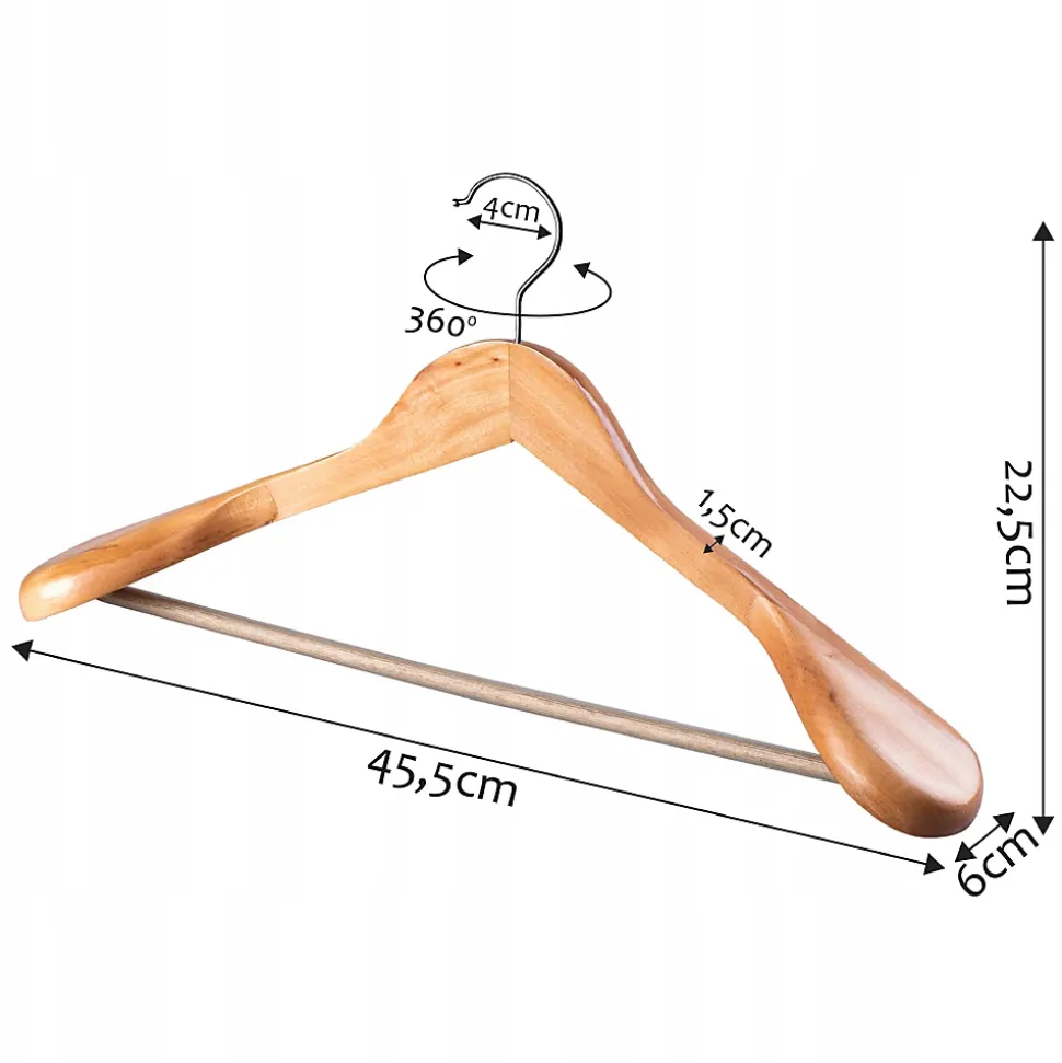 KADAX cintres en bois cintres en bois vêtements pour ensemble de garde-robe 3x