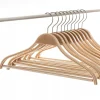 KADAX Cintres en bois laminé paquet de 6