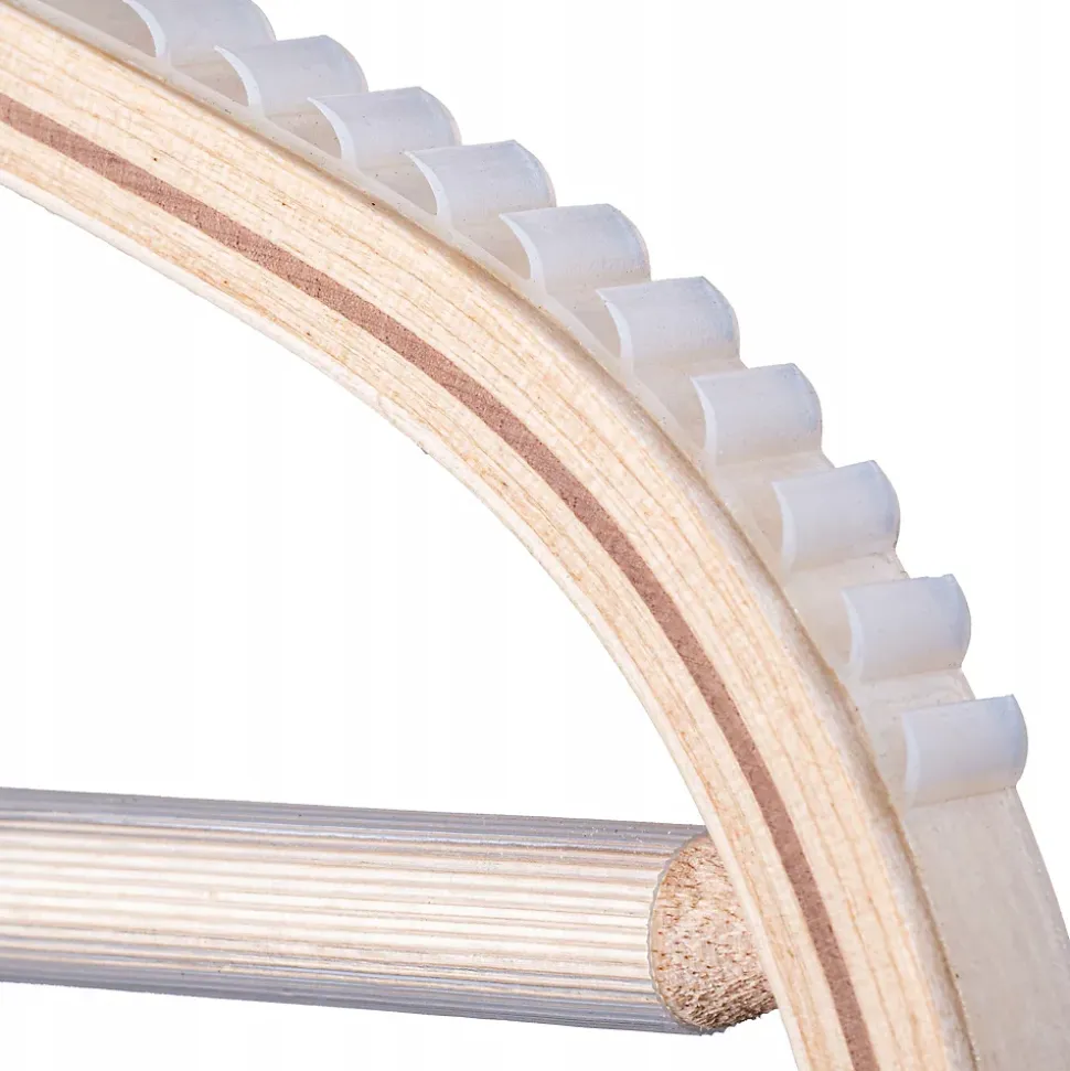 KADAX Cintres en bois pour vêtements laminés, 3 pcs