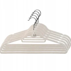 KADAX Cintres floqués 5 pièces Gris clair