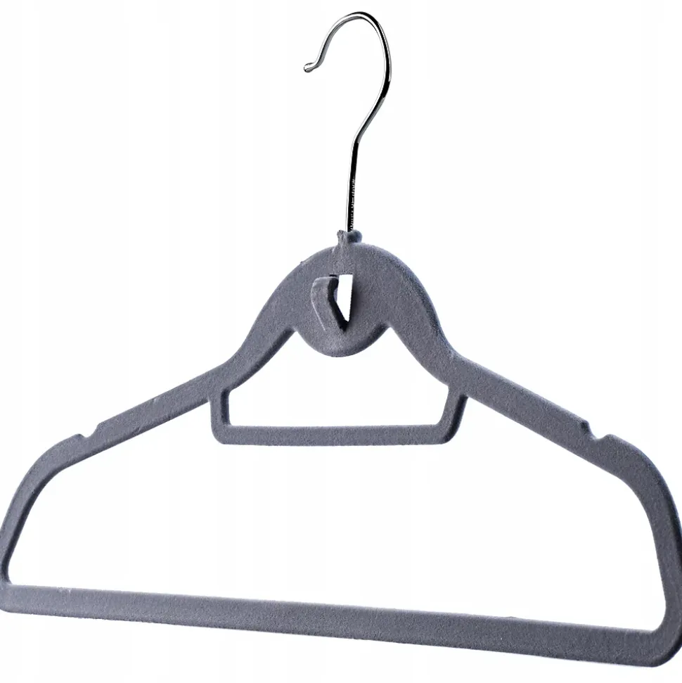 KADAX Cintres floqués 5 pièces Gris foncé