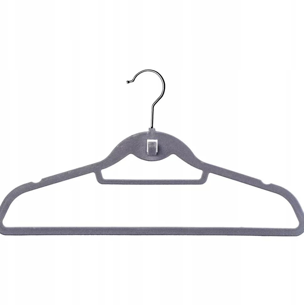 KADAX Cintres floqués 5 pièces Gris foncé