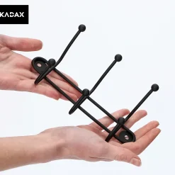KADAX Support Mural pour Porte-Vêtements 3+7 Crochets