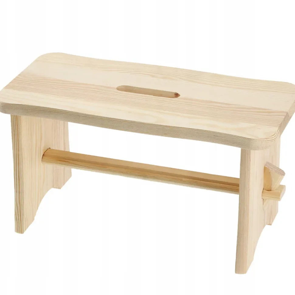 KADAX Tabouret de Cuisine en Bois Tabouret Chaise 39cm Plateforme Solide Ryczka