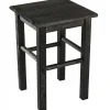KADAX Tabouret de Cuisine en Bois Tabouret Chaise 43,5 cm Noir Massif