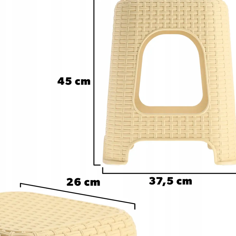KADAX Tabouret Tabouret de Cuisine Chaise Beige 120kg