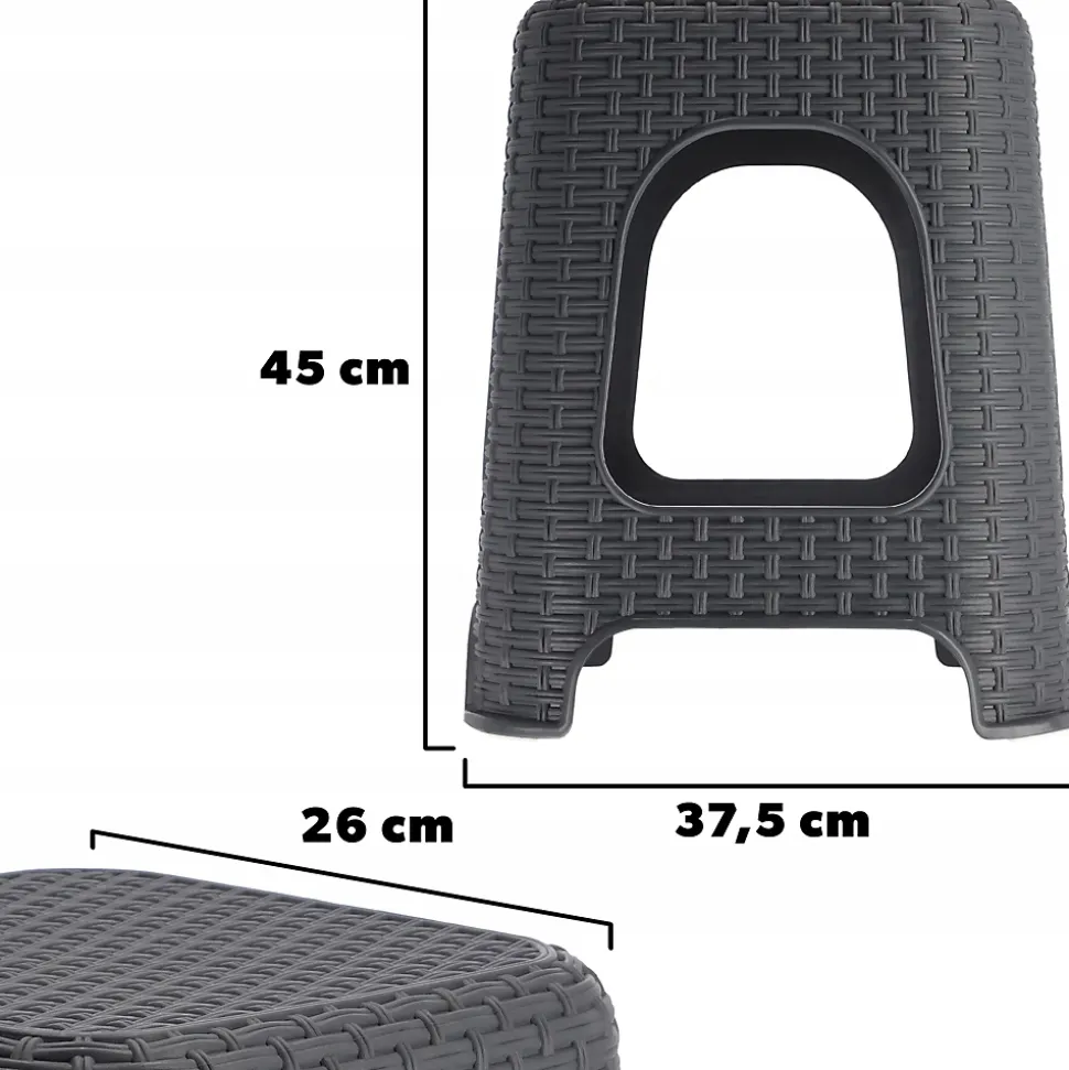 KADAX Tabouret Tabouret de Cuisine Chaise Anthracite 120kg