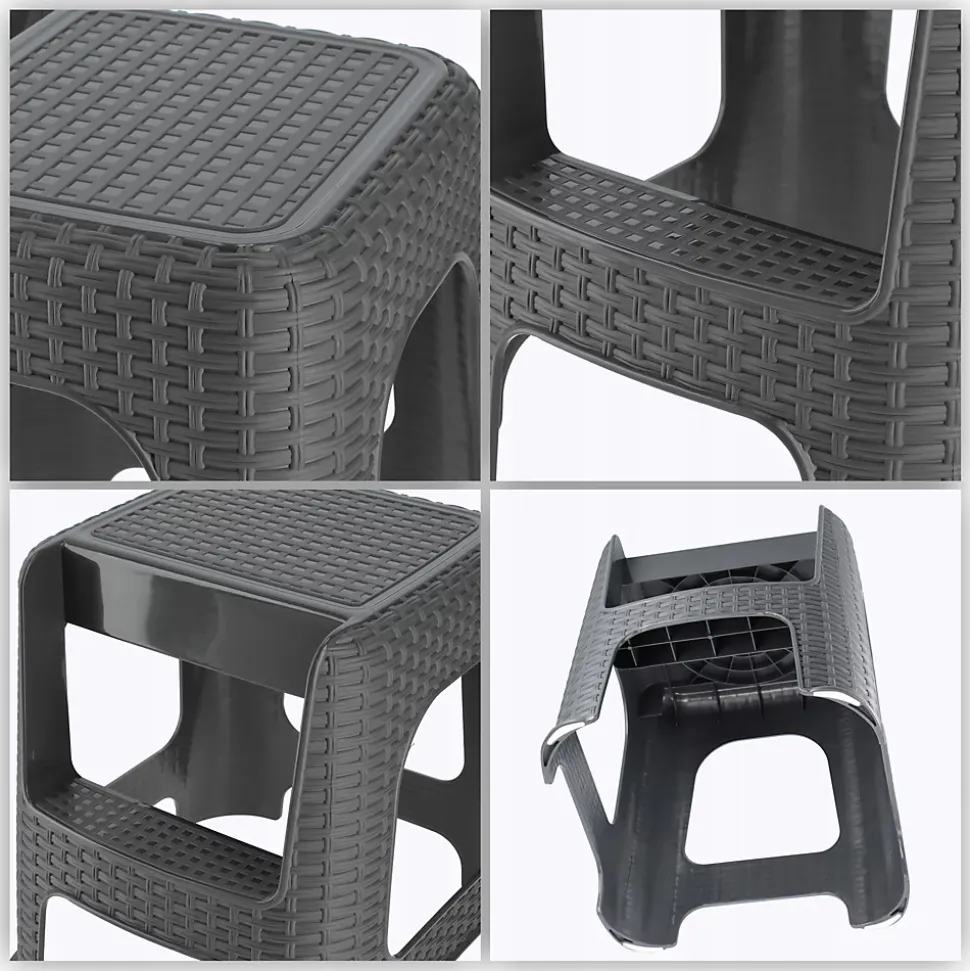 KADAX Tabouret Tabouret De Cuisine Échelle Solide Antidérapant Avec Marche 160kg