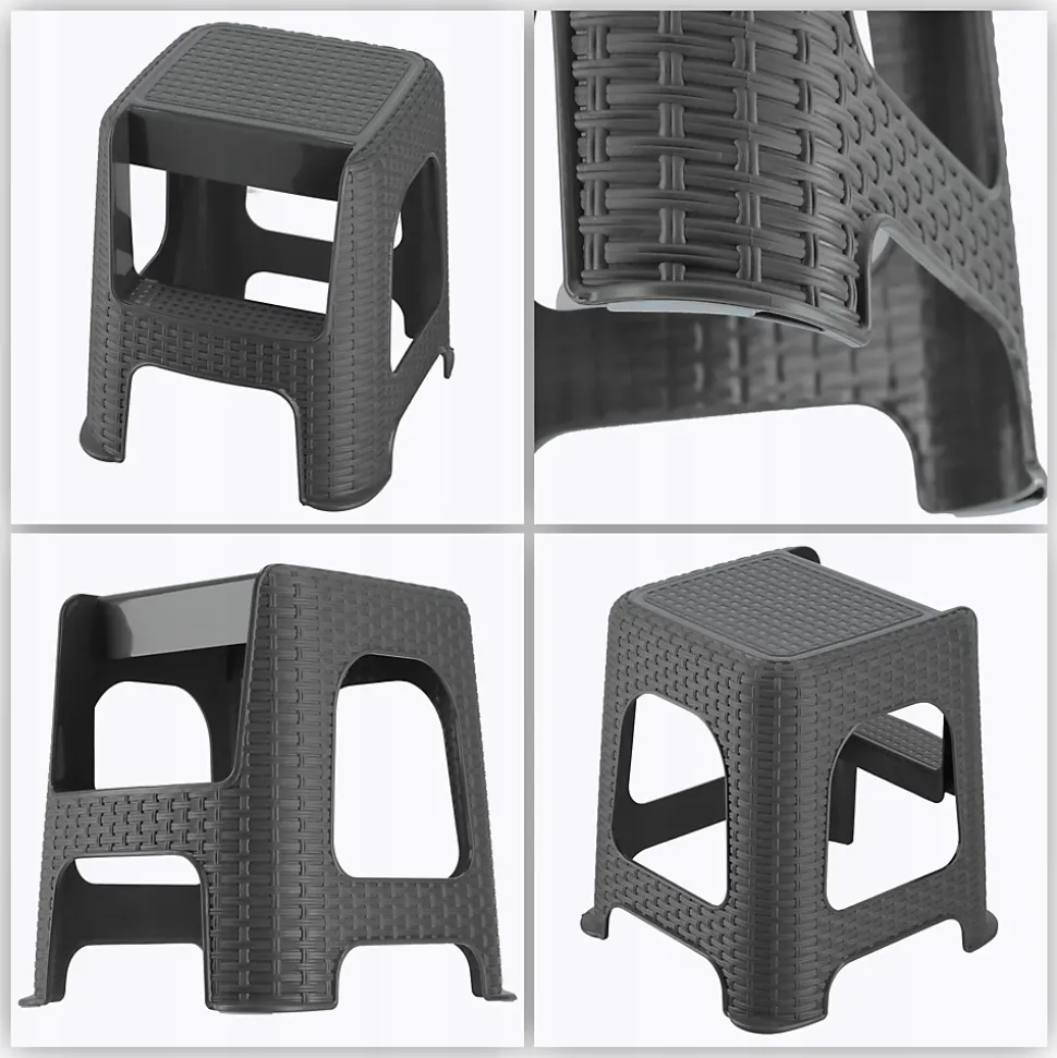 KADAX Tabouret Tabouret De Cuisine Échelle Solide Antidérapant Avec Marche 160kg