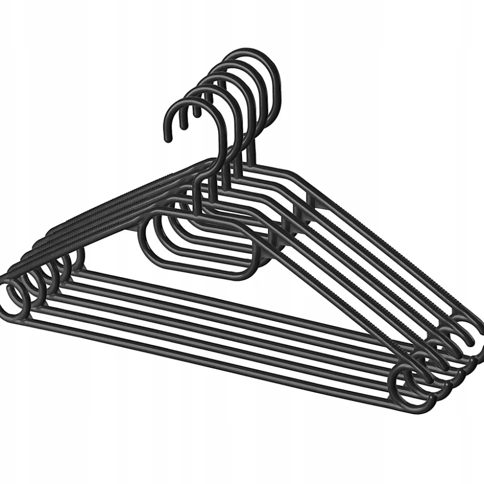 KADAX 5x Cintres Cintre en Plastique Noir