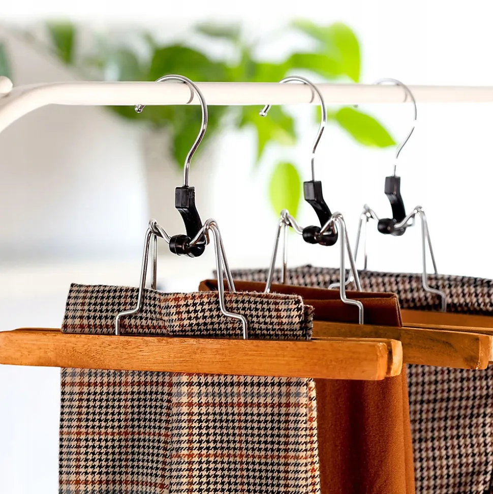 KADAX 12x Cintres, Pantalons, Cintres Doubles en Bois