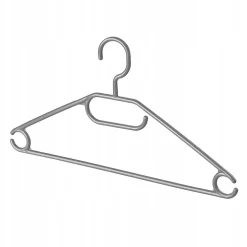 KADAX 5x cintres pivotants en plastique pour vêtements, gris