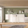 Kai - Armoire à chaussures (L/H/P : 60x130x18 cm) en imitation blanc