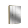 Kai - Combinaison de vestiaires (L/H/P : 122x193x34 cm) en imitation chêne Artisan et verre miroir